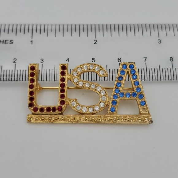 Vintage | Jewelry | Vintage Usa Rhinestone Brooch | Poshmark